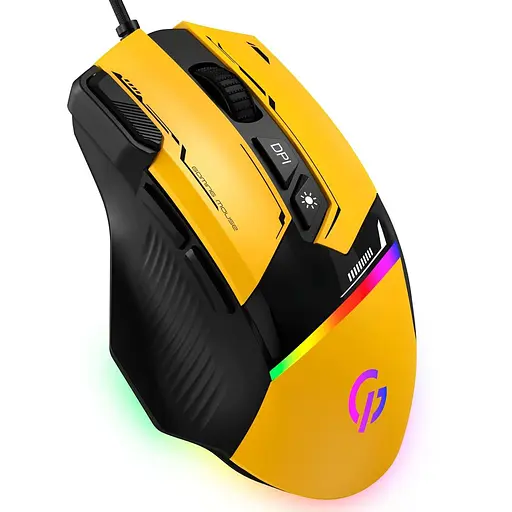 Миша GamePro GM300Y RGB USB Yellow (GM300Y) - фото 2