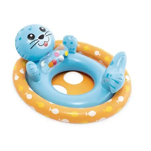 Дитячий круг-плотик "Морський котик" Intex 59570S 76 x 58 см - фото 1