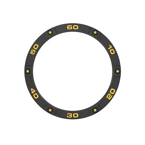 Безель Sikai для смартгодинника Xiaomi Watch S3 Black-yellow - фото 2