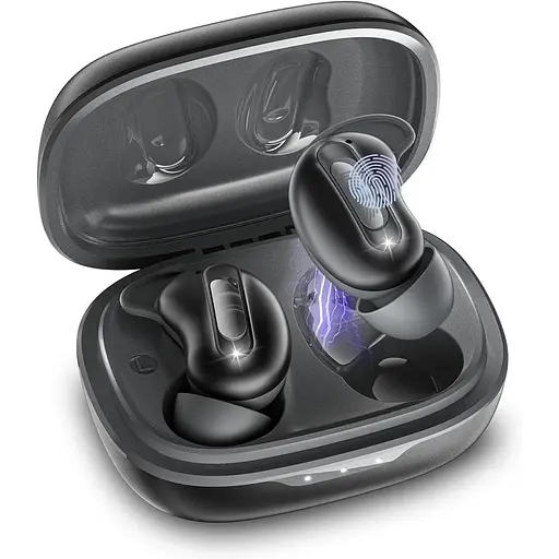 Беспроводные наушники, мининаушники для сна ANC Bluetooth 5.4 Наушники-вкладки с микрофоном с шумоподавлением ENC, 48H Playtime