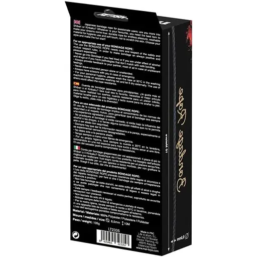 Веревка для BDSM Mai Bondage Rope Black - фото 4