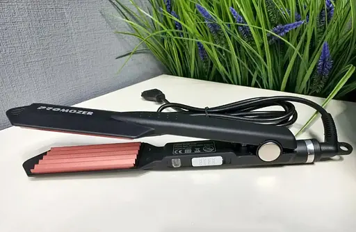 Професійна плойка велике гофре Pro Mozer Mz 7725 для прикореневого об'єму волосся турмалін - фото 2