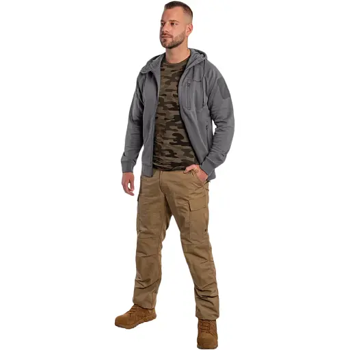 Флисовая кофта Pentagon Leonidas 2.0 Tactical Sweater L Wolf Grey - фото 8