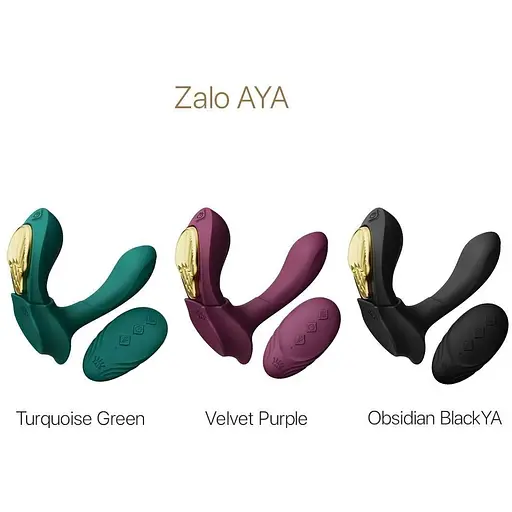 Смарт-вибратор в трусики Zalo AYA Velvet Purple насадка и пульт ДУ - фото 8
