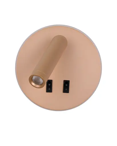 Бра, настенный светильник Italux WL-53742-1-GD Furla LED 2x8W 3000K 516Lm IP20 золотой - фото 2