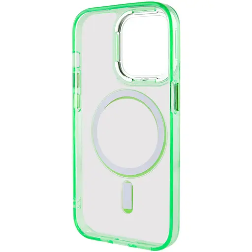 Чохол Epik TPU Iris with MagSafe для Apple iPhone 13 Pro 6.1 Салатовий - фото 4