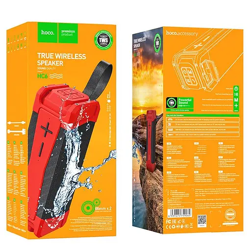 Портативна колонка Hoco HC6 Magic sports BT speaker чорна - фото 2