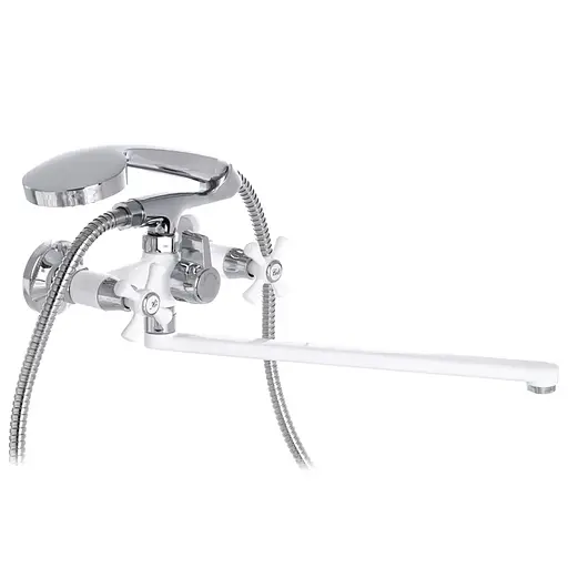 Змішувач для ванни Mixxus Omega 140 white MI2768 Білий матовий - фото 1