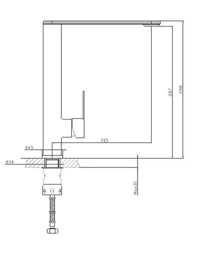 Смеситель для кухни из нержавеющей стали Nett OS-30 Нержавеющая сталь - фото 8