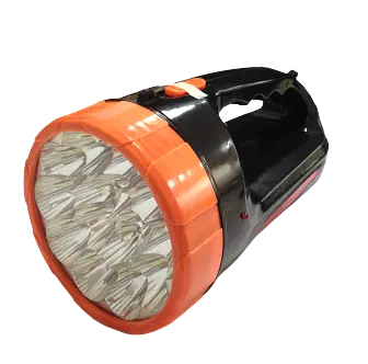 Ліхтар LED 5W ручний 15LED АКБ 2 режими + вилка 220V - фото 1