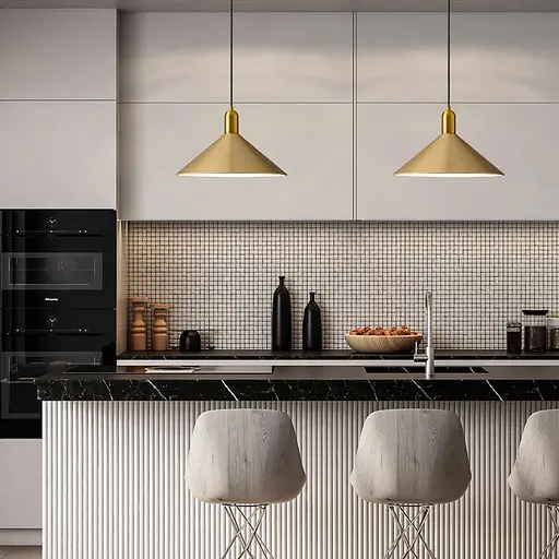 Підвіс Forli із латунним металевим плафоном 35х20 см Line.F MJ 174-350 AB - фото 7