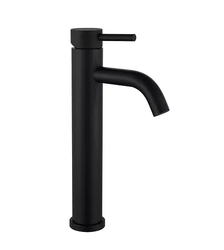 Змішувач для умивальника Wezer EKO11C-01-BLACK високий Чорний матовий - фото 1