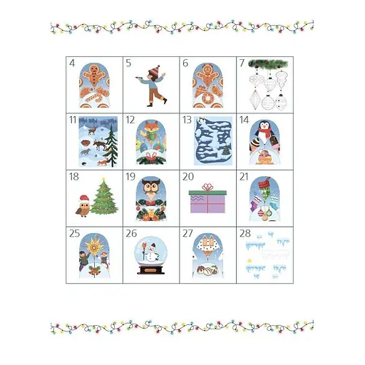 Адвент із саморобками та завданнями 3-4 роки Ранок АДВ008, 13 виробів та 18 завдань - фото 6