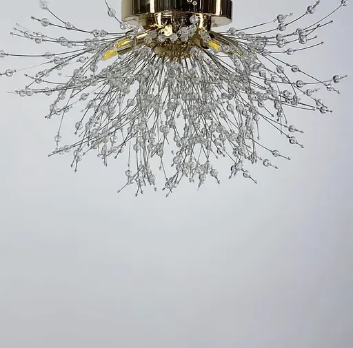 Пухнастий стельовий світильник-кульбаба в золоті | Арт. AS 155/550 C GD | Line F - фото 3