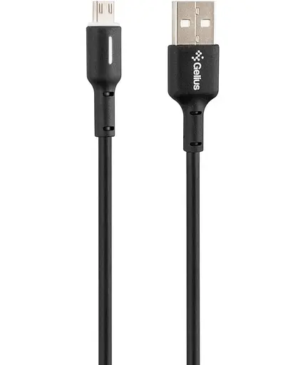 Кабель із підсвіткою зарядний швидкий шнур Gelius 3a microUSB gp-uc100
