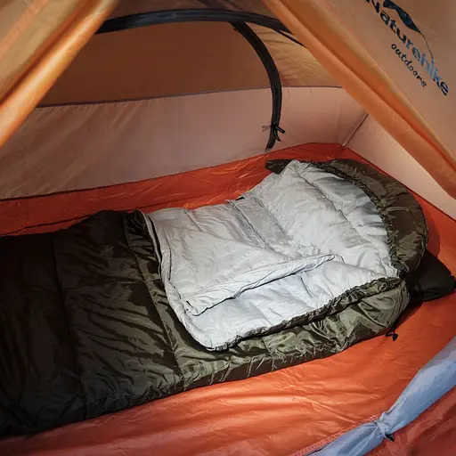 Спальник з капюшоном Naturehike U350 NH20MSD07, (1°C), правий, зелений - фото 12