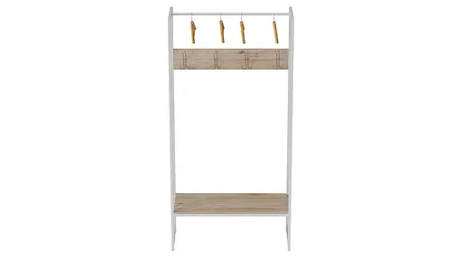 Вешалка напольная Трелис 13 180x90x38 белый ДСП Дуб Сан-Марино 16мм FRD-104332 - фото 4