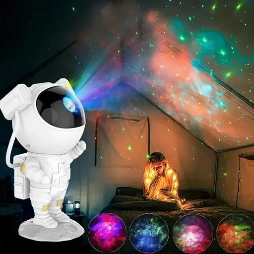 Нічник Quinn Астронавт на vісяці лазерний проектор галактики - фото 3