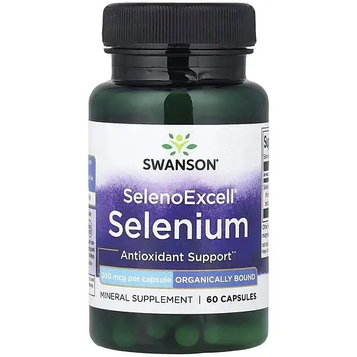 Селен Swanson SelenoExcell 200 mg, 60 капсул для антиоксидантного захисту
