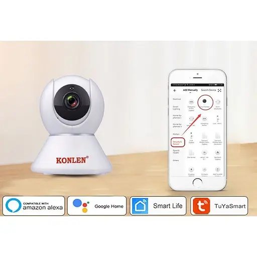 GSM WiFi сигнализация Konlen Tuya Maxi, полный комплект для дома и офиса + WiFi 1080p камера, двойная защита - фото 3