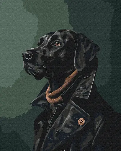 Картина за номерами на підрамнику Brushme Джентльмен в тренчі