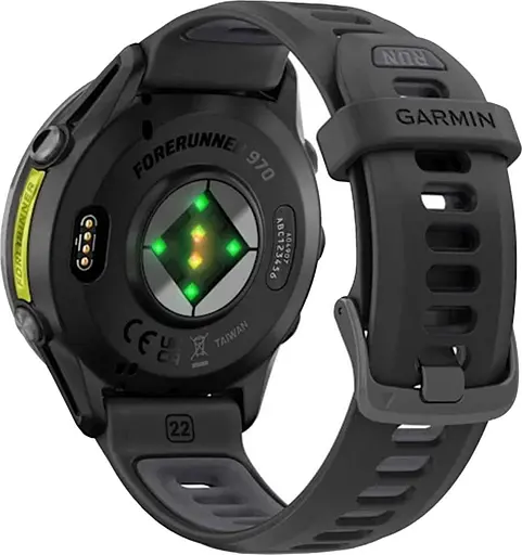 Смарт-годинник Garmin Forerunner 970 Carbon Gray DLC Titanium w. Black Case and Black/Translucent W. Band (010-02969-00/10) - фото 4