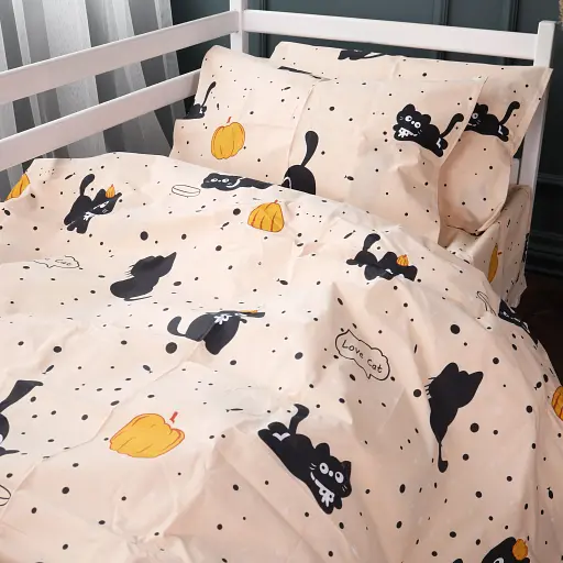Комплект постільної білизни Mirson 17-0856 Pumpkitty Бязь 110х140 см - фото 3