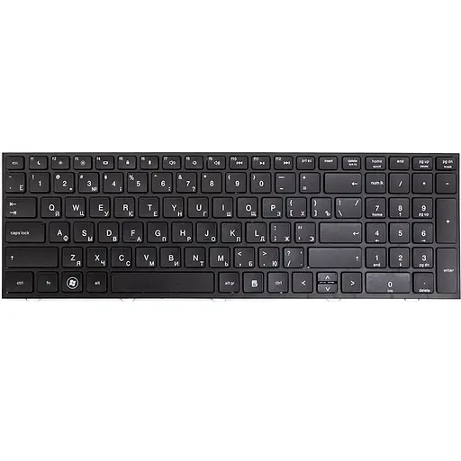 Клавiатура для ноутбука HP ProBook 4540, 4540s чoрний, чoрний фрейм