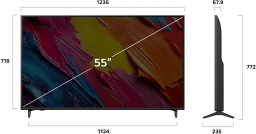 Телевізор LG 55` QNED 4K 60Hz Smart WebOS Black - фото 3