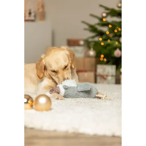 Игрушка Trixie для собак Рождественская сова с веревкой 31 см - фото 3