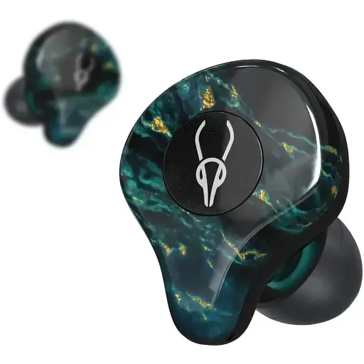 Бездротові Bluetooth навушники Sabbat E12 Ultra Dream Stone c підтримкою aptX чорно-зелені - фото 3