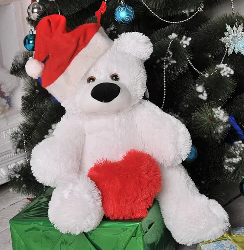 Ведмедик Бублик Alina 45 см білий - фото 7