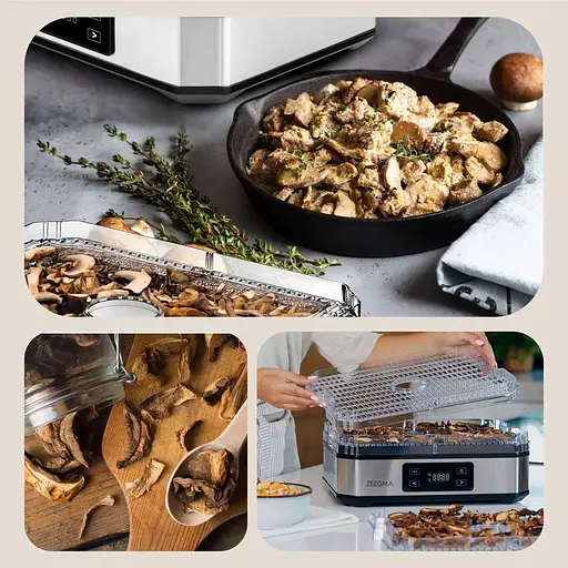 Сушарка для овочів, фруктів та грибів Zeegma Dry Chef Silver дегідратор - фото 9