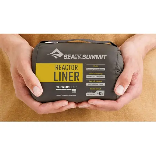 Вкладыш в спальник Sea To Summit Reactor Sleeping Bag Liner Mummy w/Drawcord C (1033-STS ASL031061-190903) - фото 2