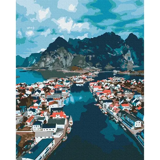 Картина по номерам Норвежские фьорды Brushme 40x50 см разноцветная 000278039