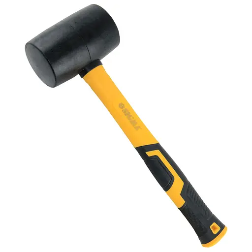 Киянка резиновая Sigma 680 г фибергласовая рукоятка. черная (4317371) - фото 1