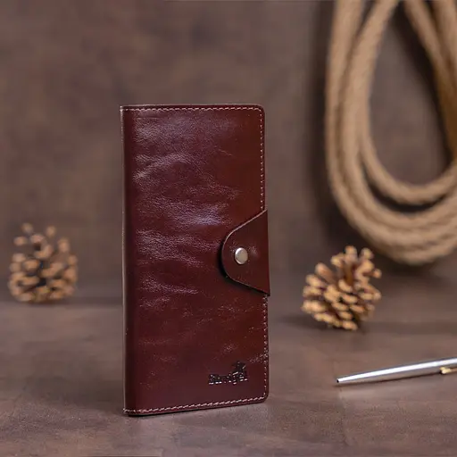 Кожаный портмоне Shvigel 18х8.5х1 см acs0016094 - фото 5