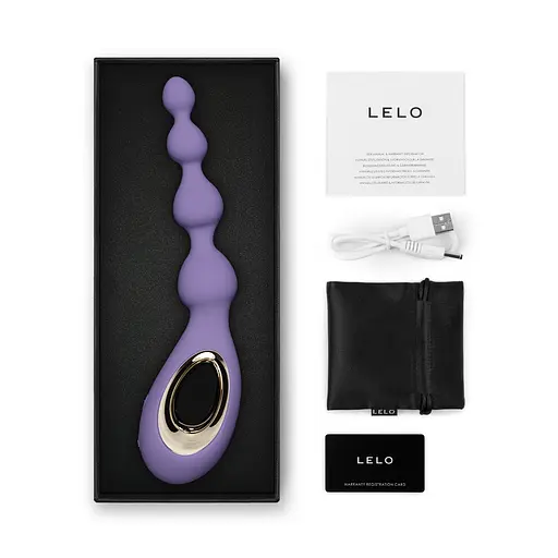 Вібратор Lelo Soraya Beads 23.4 см (бузковий) - фото 7