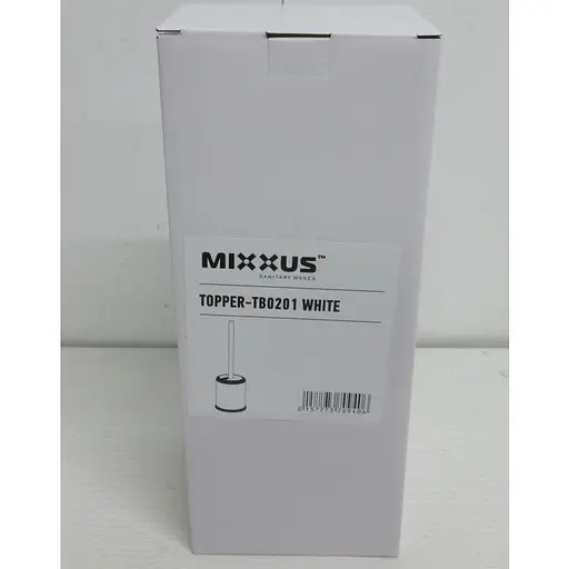 Йоржик для унітазу підлоговий Mixxus Topper-TB0201 white MI7094, Білий матовий - фото 4