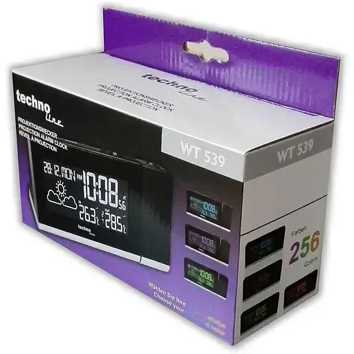 Часы проекционные Technoline WT539 Black (WT539) - фото 6