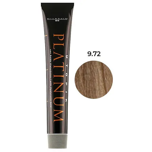 Професійна фарба для волосся Hipertin Platinum 9.72 дуже світлий блонд коричнево-перламутровий 60 мл - фото 1