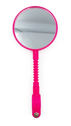 Дзеркало для дитячого велосипеда кругле 7 см неоново-рожевий (G00011642) - фото 1