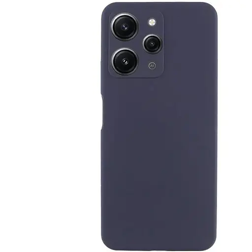 Чехол Lakshmi Silicone Cover Full Camera (AAA) для Xiaomi Redmi 12 Темно-синий / Midnight blue