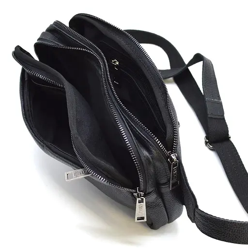 Чоловіча шкіряна сумка на пояс TARWA 25х15х4 см sum0026654 - фото 2