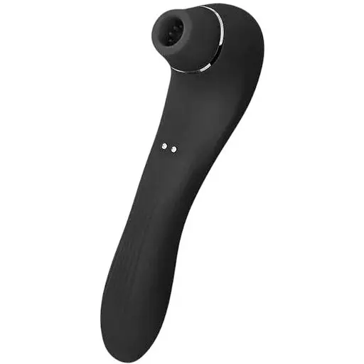 Вакуумний стимулятор з вібрацією Wooomy Smoooch Black Clitoral Suction & Vibration