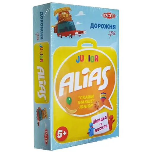 Настільна гра Tactic Аліас Юніор. Дорожня версія (Аліас дитячий компакт, Alias Junior Travel) (укр.) (54663) - фото 1