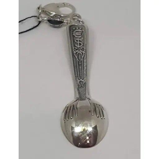 Срібний брелок Харківська ювелірна фабрика Ложка-загребушка. 7200-Ч - фото 4