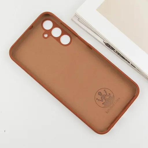 Чехол Silicone Cover Lakshmi Full Camera (AA) Samsung Galaxy M35 5G Коричневый / Brown - фото 4