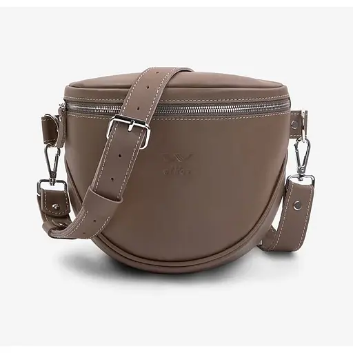 Шкіряна сумка поясна-кроссбоді Vacation темно-бежевий - фото 1