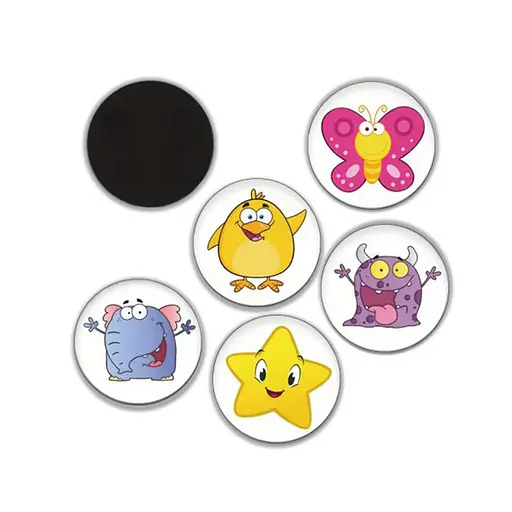 Наклейки для привчання дитини до горщика "Казкові" Mega Zayka MGZ-0722, 5 штук - фото 1